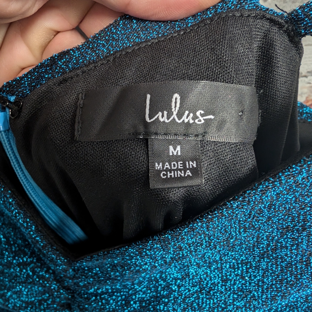 Lulu's Teal Mini Dress